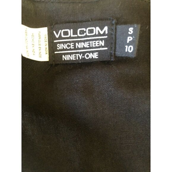 Volcom Women's Black Casual Strappy Cut out And Run Cami Top - Picture 5 of 8